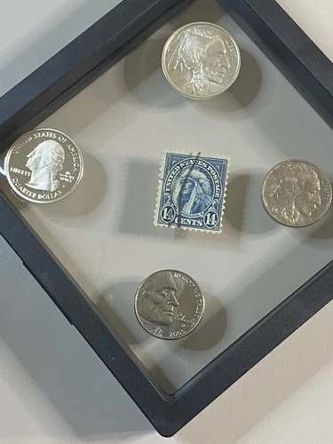The Buffalo Set With Proof And Unc Coins And Stamps. The 1917 Buffalo Nicole Unc