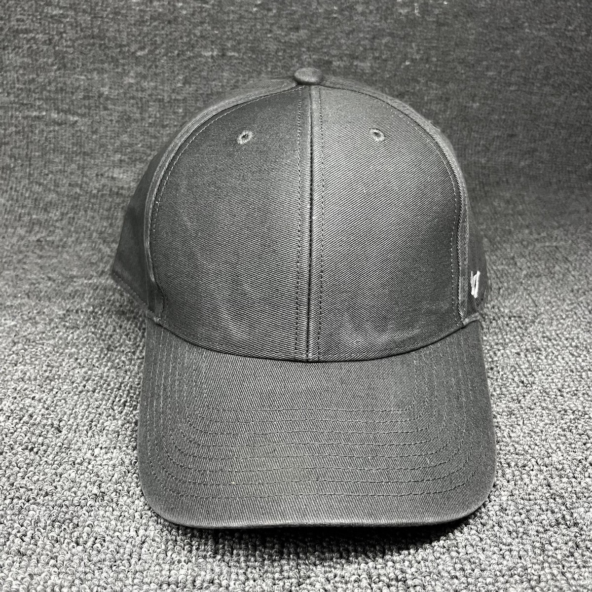 '47 Brand Clean Up Blank Charcoal Grey Adjustable Strapback Dad Hat Cap