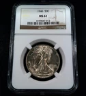 1946 Walking Liberty Half Dollar 50c - Early NGC MS61 - Slightly Toned Beauty!