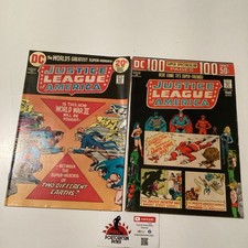 1972 DC COMICS JUSTICE LEAGUE OF AMERICA #97 & #100 MID GRADE LOT OF 2 JLA