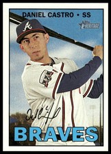 2016 Topps Heritage #543 Daniel Castro RC Atlanta Braves NM+