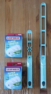 4er Set Leifheit Super Duster Staubwedel und Nachfüllpack Mikrofaser waschbar