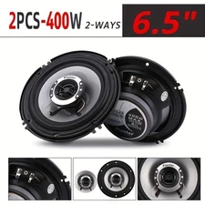 2x 6.5 inch 2way Coaxial Car Audio Speakers 400W Max Car Door Speaker Upgrade