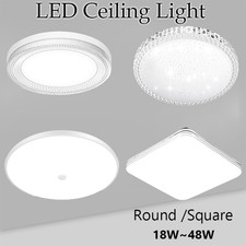 18W/24W/36W/48W Round/Square LED Ceiling Down Light Ultra-THIN Lamp Modern Cooll