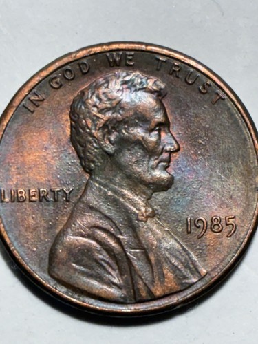 1985 Pfennig ohne Münzzeichen orange Highlights neutral leicht auf Augen - Bild 2 von 7