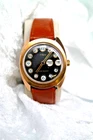 Classic 1970's Timex Watch Telephone Dial Marlin -- New Brown Leather Band