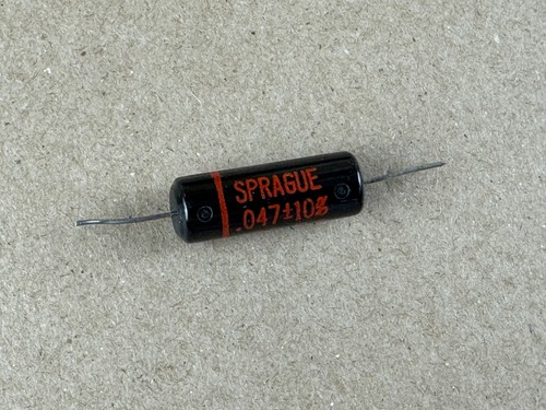 Vintage Sprague .047 uf 400v Black Beauty 160P Capacitor (Qty Avail)