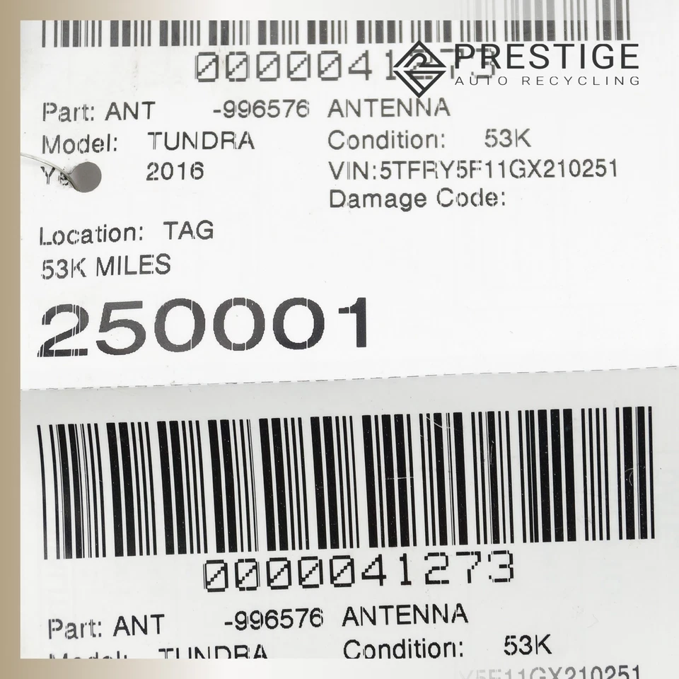 2014-2018 TOYOTA TUNDRA Radio Antenna 86300-0C090 OEM - Изображение 3 из 3