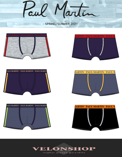 3 / 6 PEZZI BOXER UOMO PAUL MARTIN PREZZO INCREDIBILE SCONTATISSIMO COTONE  VELON | eBay