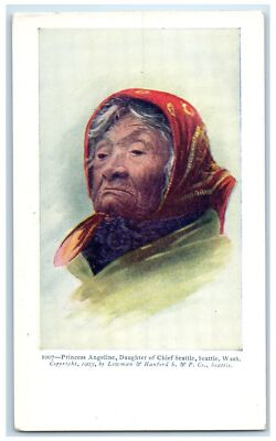 c1905's Princess Angeline Daughter Of Chief Seattle Washington WA Postcard