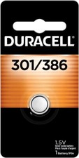 1PC Duracell 301/386 Silver Oxide Button Long Lasting 1.5V Battery SR43 386 301