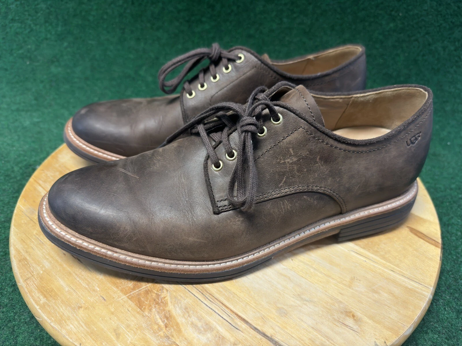 Scarpe Oxford Treadlite UGG Australia da uomo Jovin 1018689 in pelle marrone 9 5