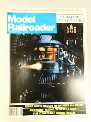 Model Railroader Trains Pacific Railway Tenshodo Roco JAN 1982 Vintage Magazine