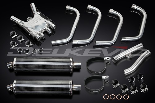 YAMAHA FJ1200 3XW 1991-96 KOMPLETTE AUSPUFFANLAGE 450mm CARBON OVAL SCHALLDÄMPFER - Bild 3 von 5