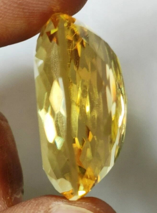 AAA+ Large Yellow Citrine 72.45 Ct. Cushion Cut Loose Gemstone Gift for Birthday - Image 3 of 4