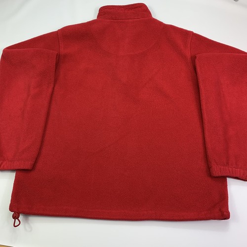 Northern Reflections Womens L Fleece 1/4 Zip Jacket Coat Embroidered Red Pockets - Picture 2 of 11