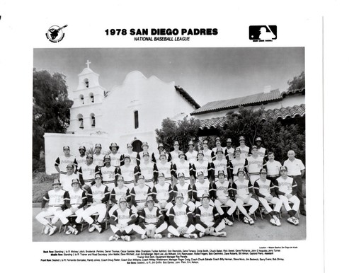 1978 SAN DIEGO PADRES 8X10 TEAM PHOTO PERRY LOLICH BASEBALL HOF USA - 第 1/1 張圖片