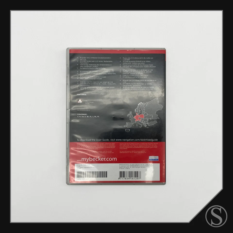 Becker Digitale Straßenkarte Central Europe 7.0 T1000-16136 Navigationssoftware - Bild 3 von 3