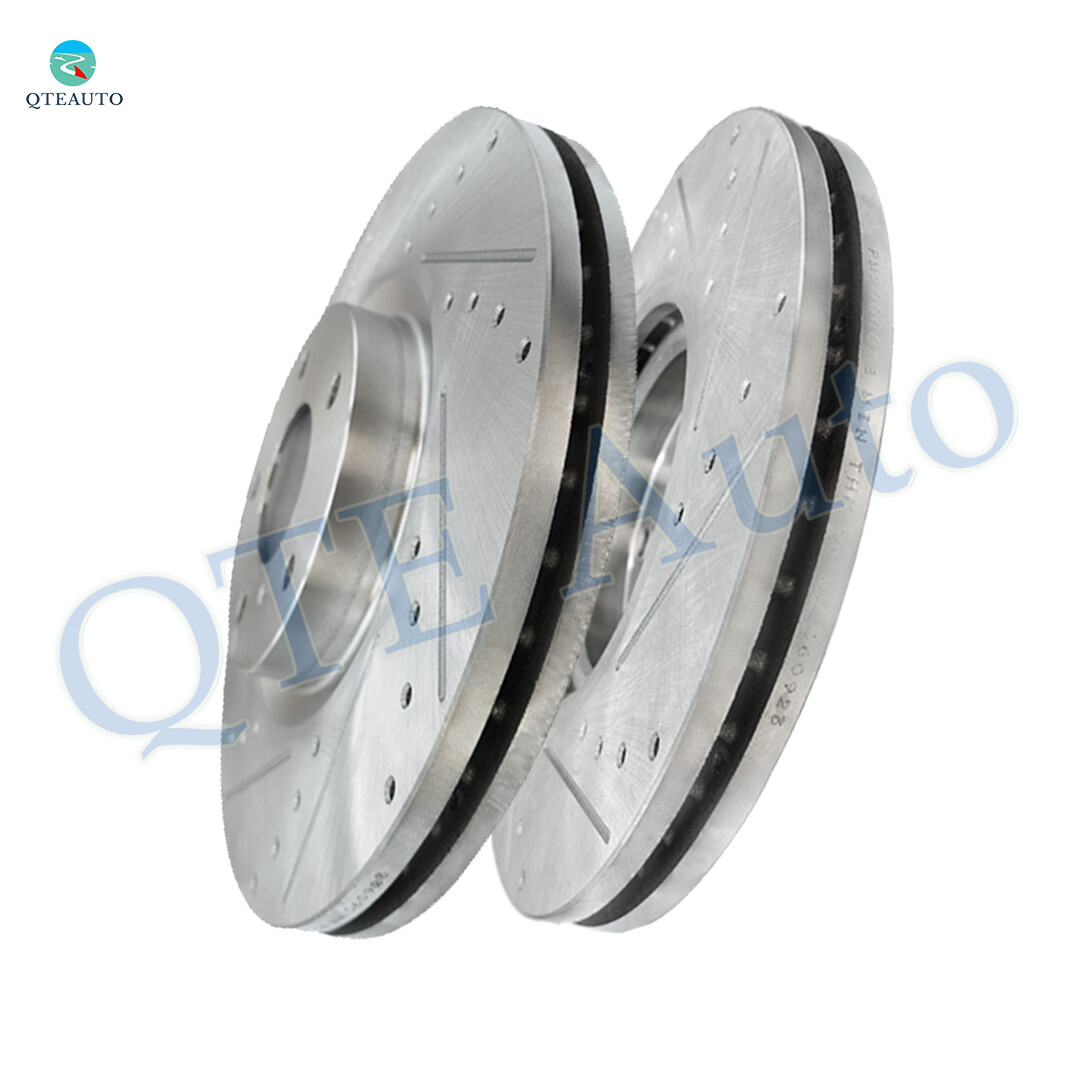 Front Drilled Slotted Disc Brake Rotors For 2014 Infiniti QX50 eBay
