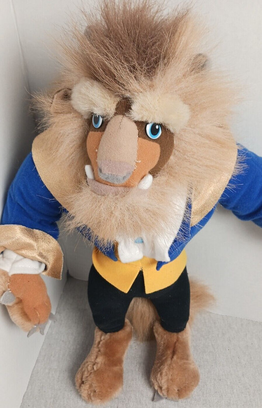 Vintage 1992 “Beast” Beauty & The Beast Movie Mattel Disney 16” Plush