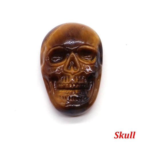 Natural Stone Tiger Eye Carving Buddha Skull Pendant Healing Energy Luck Amulet - Picture 12 of 15