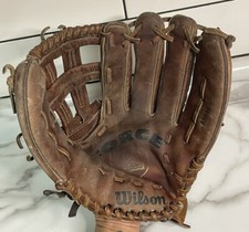 WILSON FORCE 2 A9831 RHT Baseball Mitt Glove Brown Leather