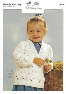 Details About Vat Free Hand Knitting Pattern Teddy Double Knit Girls Cardigan Cardi New 7149 Details About Vat Free Hand Knitting Pattern Teddy Double Knit Girls Cardigan Cardi New 7149