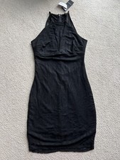 Guess Little Black Dress Womens lace lined Dress Size Medium M New Sleeveless