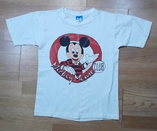 Vintage Disney Mickey Mouse Club Kids White XL T-shirt Single Stitch