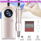 45000RPM USB LCD Electric Nail Drill Machine Portable Nail File Rechargeable USA — photo 1