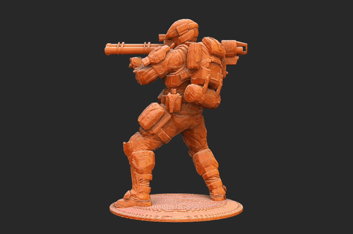 Halo Marine Heavy [Reach] Miniature - Resin 3D Printed Wargame/D&D - Picture 12 of 12