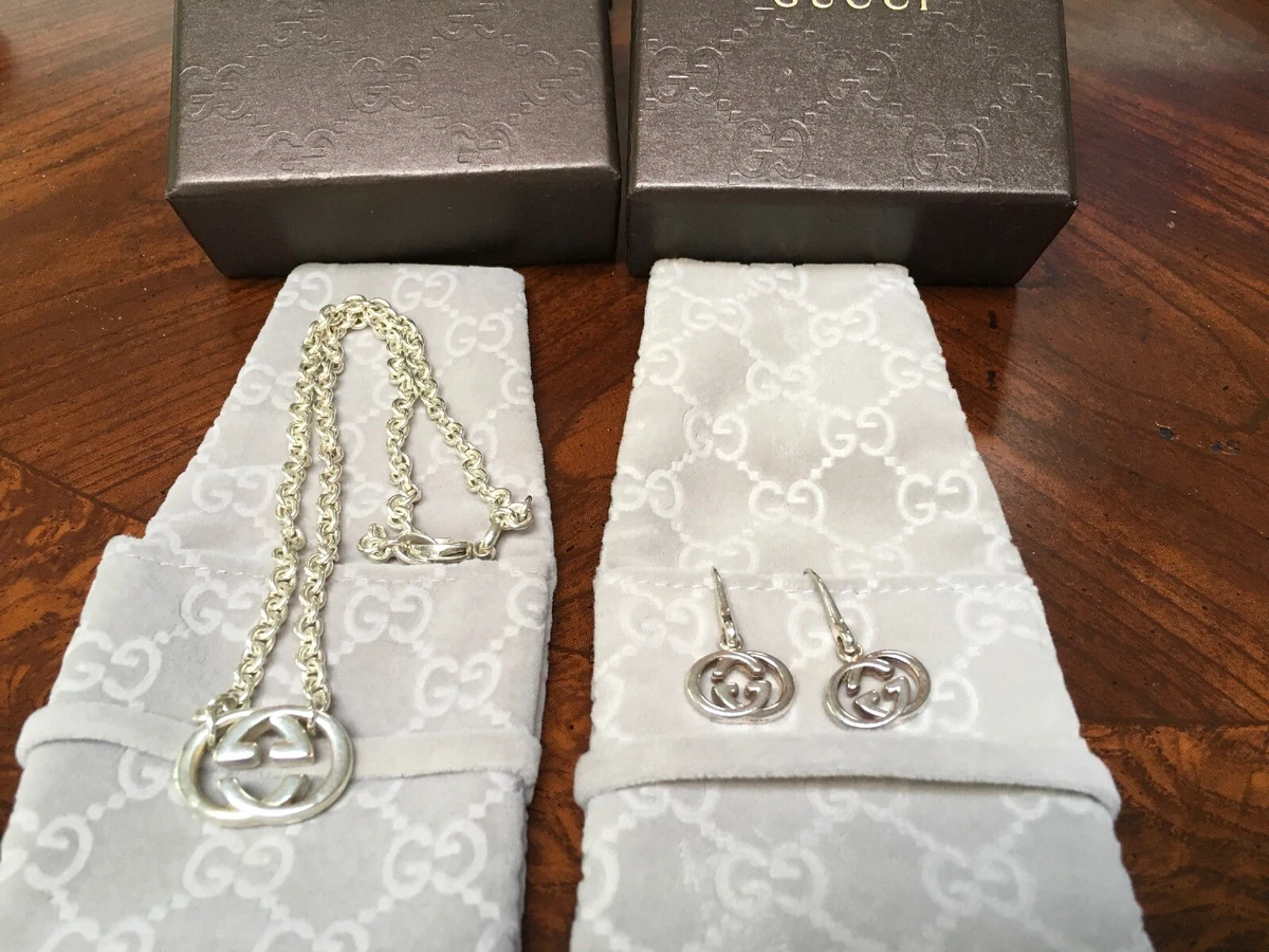 Gucci necklace and earrings deals