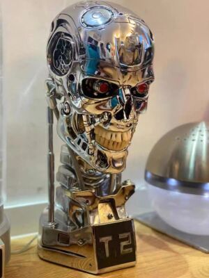 US Ship! Terminator T2 Arnold T800 1:1 Life-size Bust Endoskeleton Statue Resin