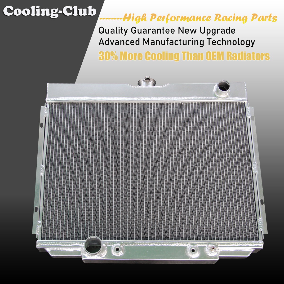 Ford Mustang, 1968-70 V8 302/351/390/428 Aluminum Radiator