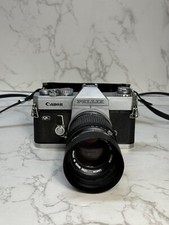 Canon Pellix Vertical Pellicle Mirror 35mm Film Camera W/ 135mm FL Lens