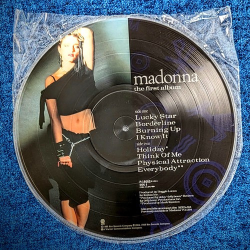 MADONNA FIRST ALBUM 12'' PICTURE DISC VINYL LP JAPAN 1987 PINK HEART PROMO HYPE - Picture 4 of 12