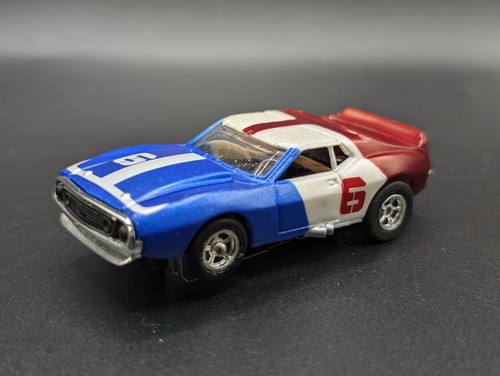 Johnny Lightning X Traction AMC Javelin #6 Red White Blue Slot Car AFX TYCO