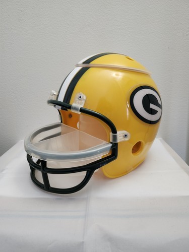 NFL GREEN BAY PACKERS FULL SIZE SNACK HELMET WINCRAFT CHIPS DIP TRAYS