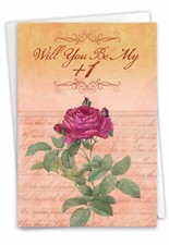 1 Funny Blank All Occasions Greeting Card - Be My Plus One - w/Envelope, US-Made