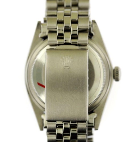 Vintage Men's Rolex Datejust Non-Quick 1601 36mm Royal Blue Stick S/S Watch #W2 - Picture 8 of 11