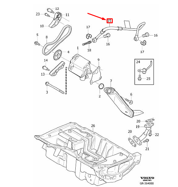 VOLVO XC60 Engine Oil Pipe 32213808 GENUINE for sale online eBay