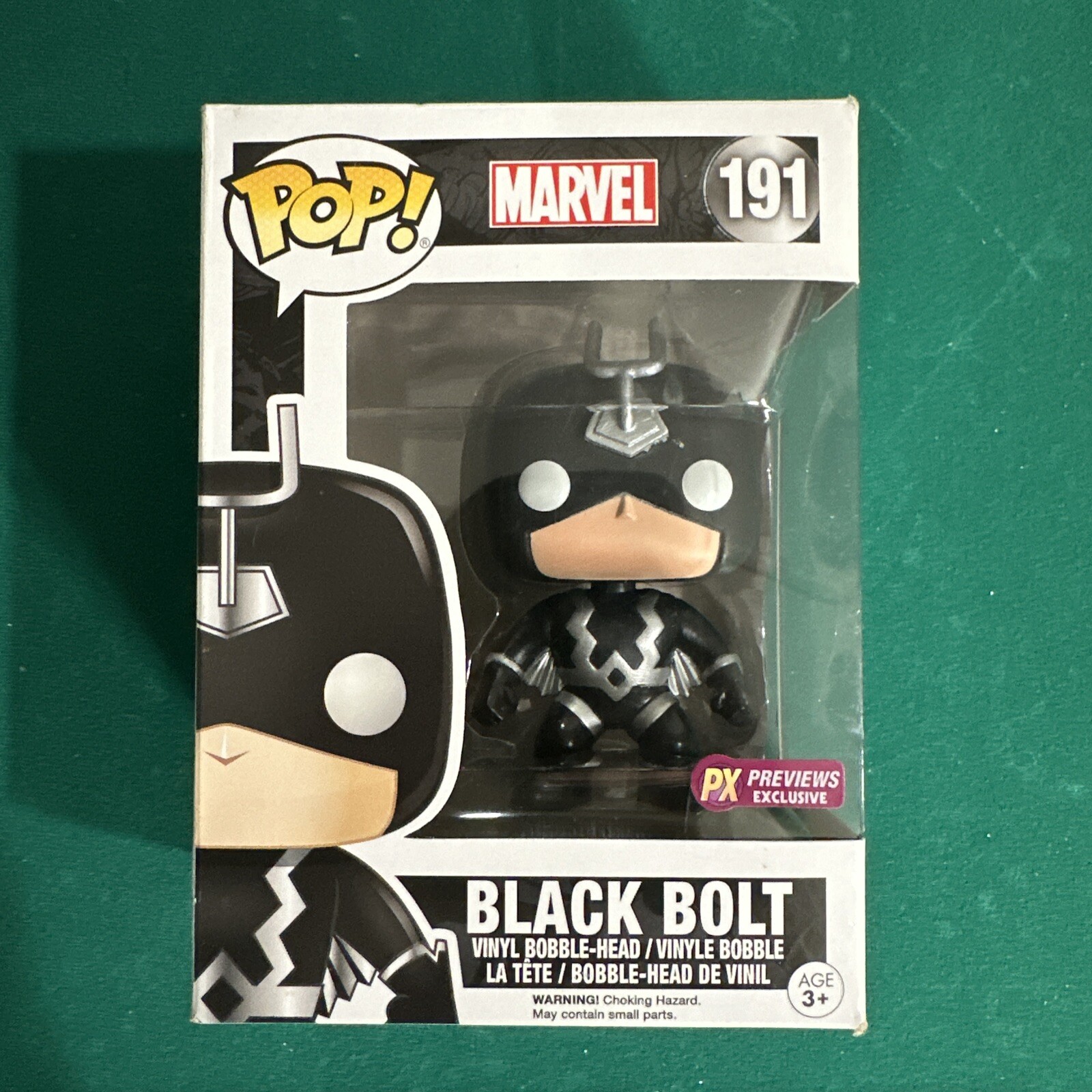Funko Pop! Black Bolt #191 Px Exclusive Vinyl Bobble-Head Figure See Photos