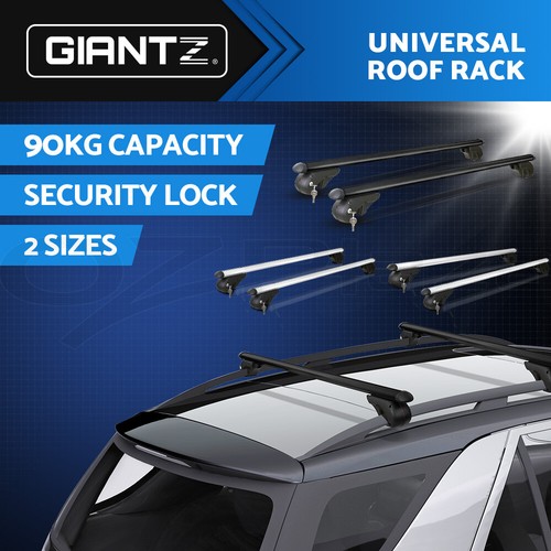 Universal Car Roof Racks Pod Cross Bars Aluminium Adjustable 108cm