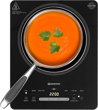 2200W Digital Single Induction Hob Free Standing Compact Counter Top Hot Plate