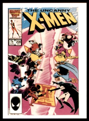 Comic Bilder - Uncanny X-Men 1990 - Serie 2 Karte - Ausgabe #208 01.08.86 Nr. 34
