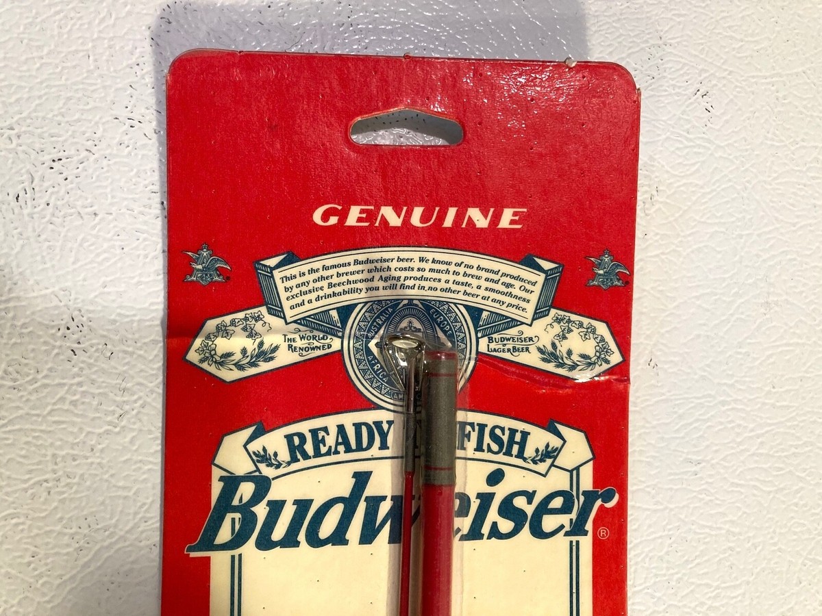 1995 New Sealed Bud Budweiser Johnson Ready to Fish Fishing