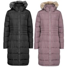 Trespass Phyllis Ladies Long Length Down Parka Coat Jacket