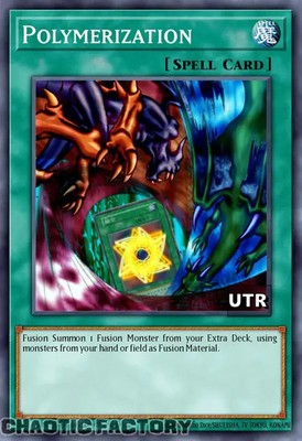 YUGIOH RA03-EN051 Polymerization (alternate artwork) Ultimate Rare 1st Edition N