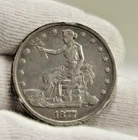 1877 US Trade Dollar $1 XF (Polished, Rim Nicks)