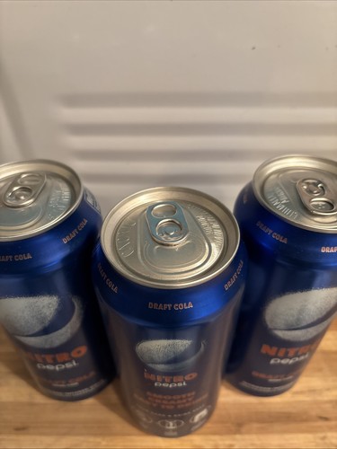3 Dosen NITRO Pepsi Draft Cola 13,65 oz. Nitrogen Infused Soda UNGEÖFFNET Neu - Bild 4 von 4